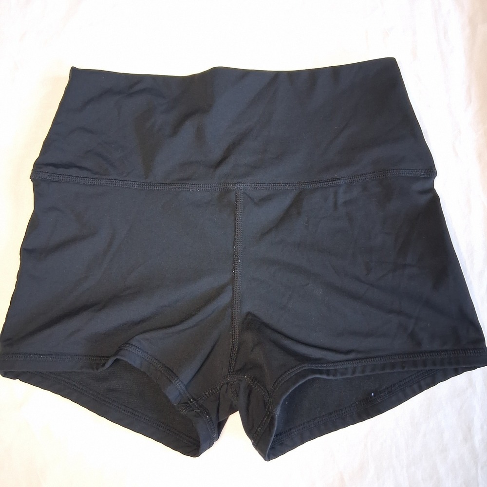 Kids Black Athletic Shorts‎ High Waist Comfortable Activewear